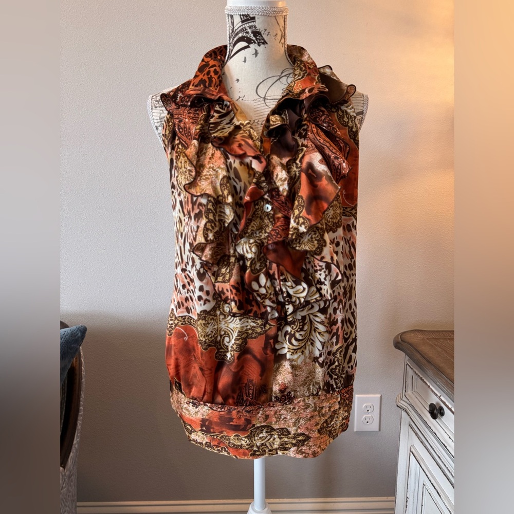 Sleeveless Multicolor Top